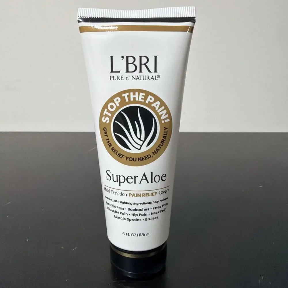 L'BRI Super Aloe Pain Relief Cream 4 Fl Oz Get The Relief You Need Naturally